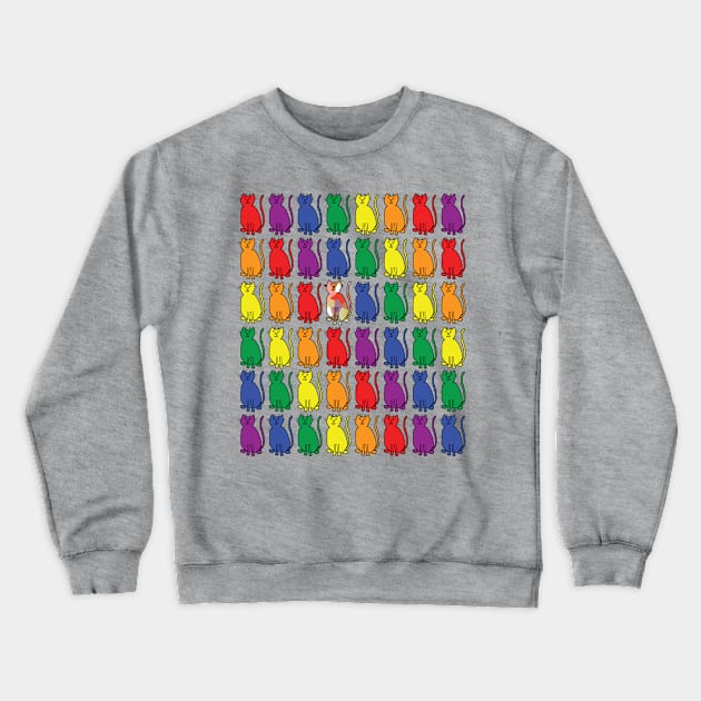 Pride of Cats Crewneck Sweatshirt by ellenhenryart